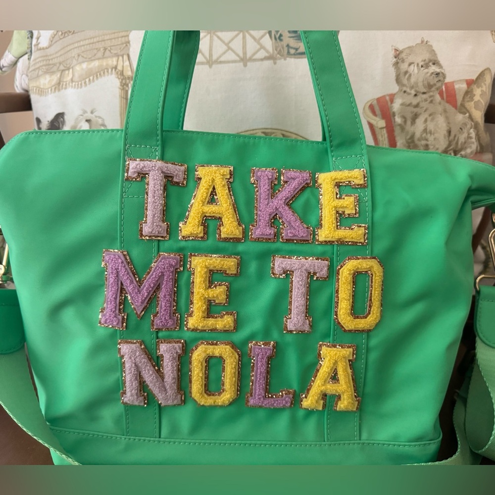 Green Stoney Clover Lane New Orleans Tote Bag